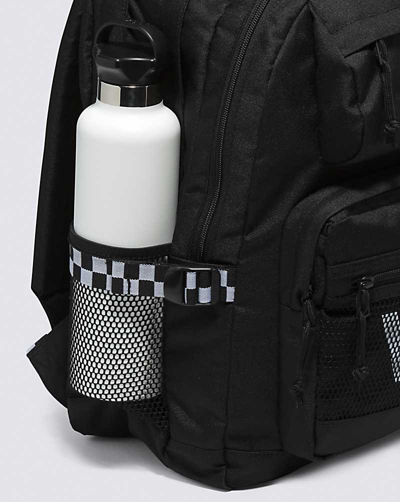 Vans Stasher Men Backpacks Black / White / White | QZ1-3040