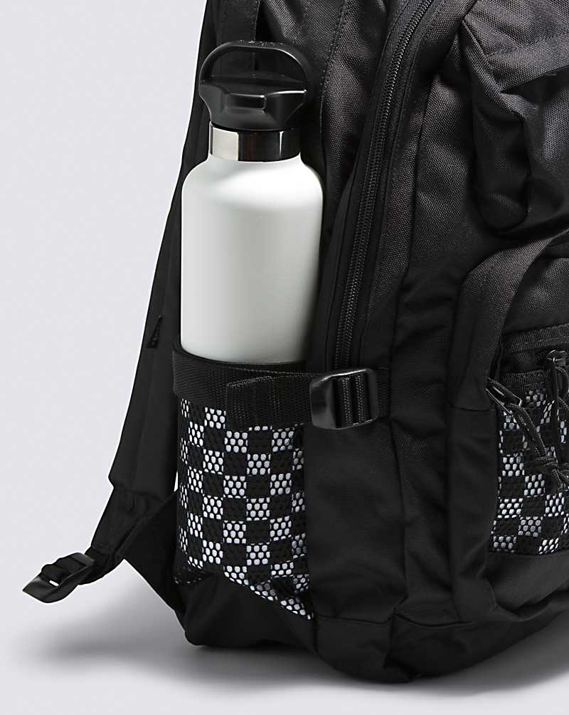 Vans Stasher Men Backpacks Black / White / White | SF1-4468