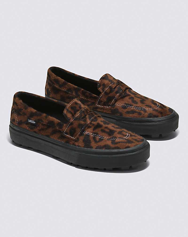 Vans Style 53 Shoe Women Sneakers Leopard Brown / Black | LI1-2312