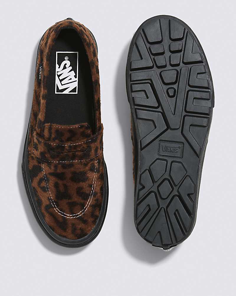 Vans Style 53 Shoe Women Sneakers Leopard Brown / Black | LI1-2312