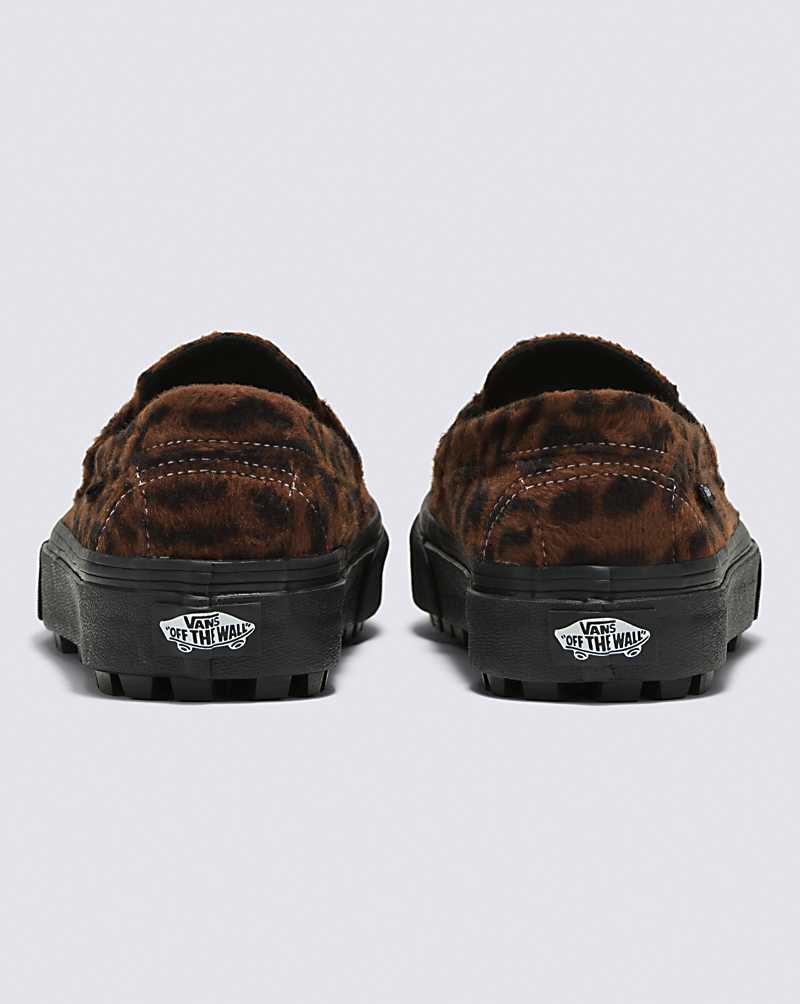 Vans Style 53 Shoe Women Sneakers Leopard Brown / Black | LI1-2312