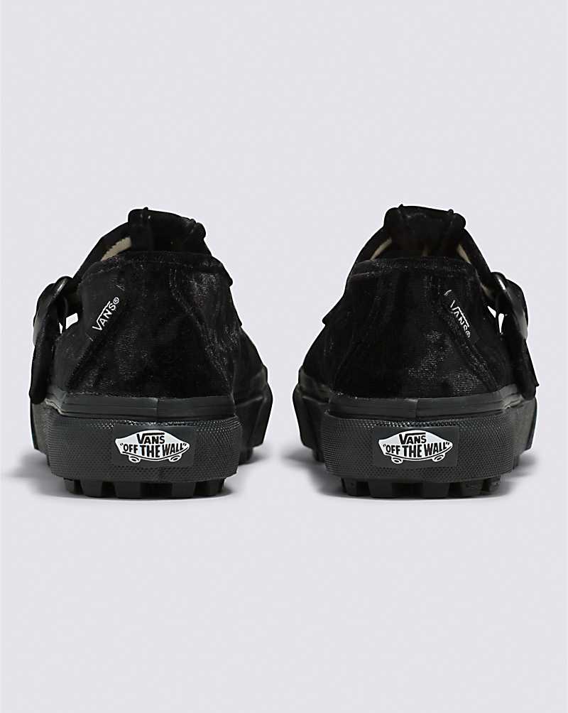 Vans Style 93 Crushed Velvet Shoe Women Sneakers Black | FF1-3011