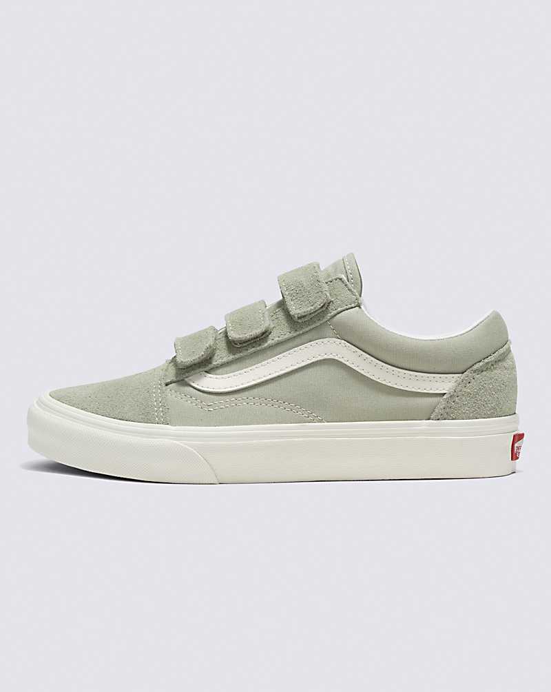 Vans Suede Canvas Old Skool V Shoe Women Sneakers Light Green | KG1-1290