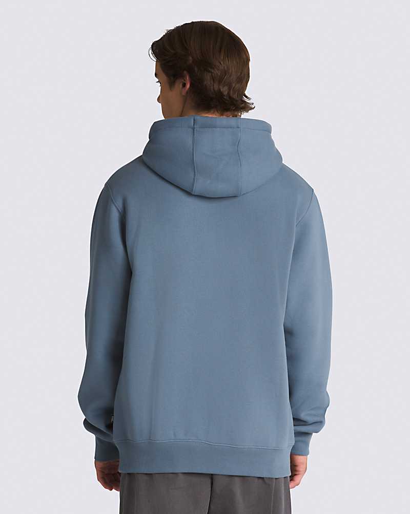 Vans Sun Peak Pullover Men Hoodie Blue | QJ1-7826