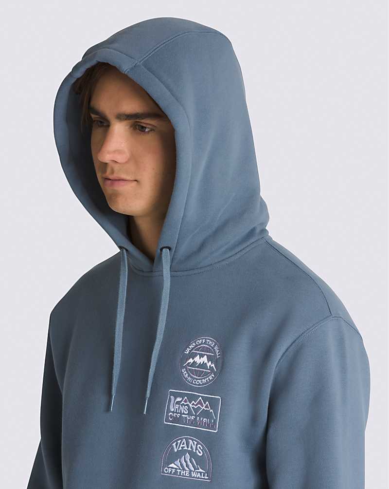 Vans Sun Peak Pullover Men Hoodie Blue | QJ1-7826