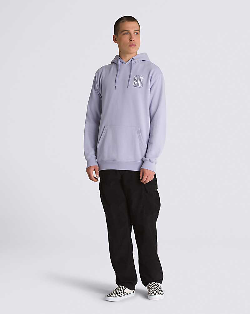 Vans Tall Views Pullover Men Hoodie Purple | ZQ1-8140