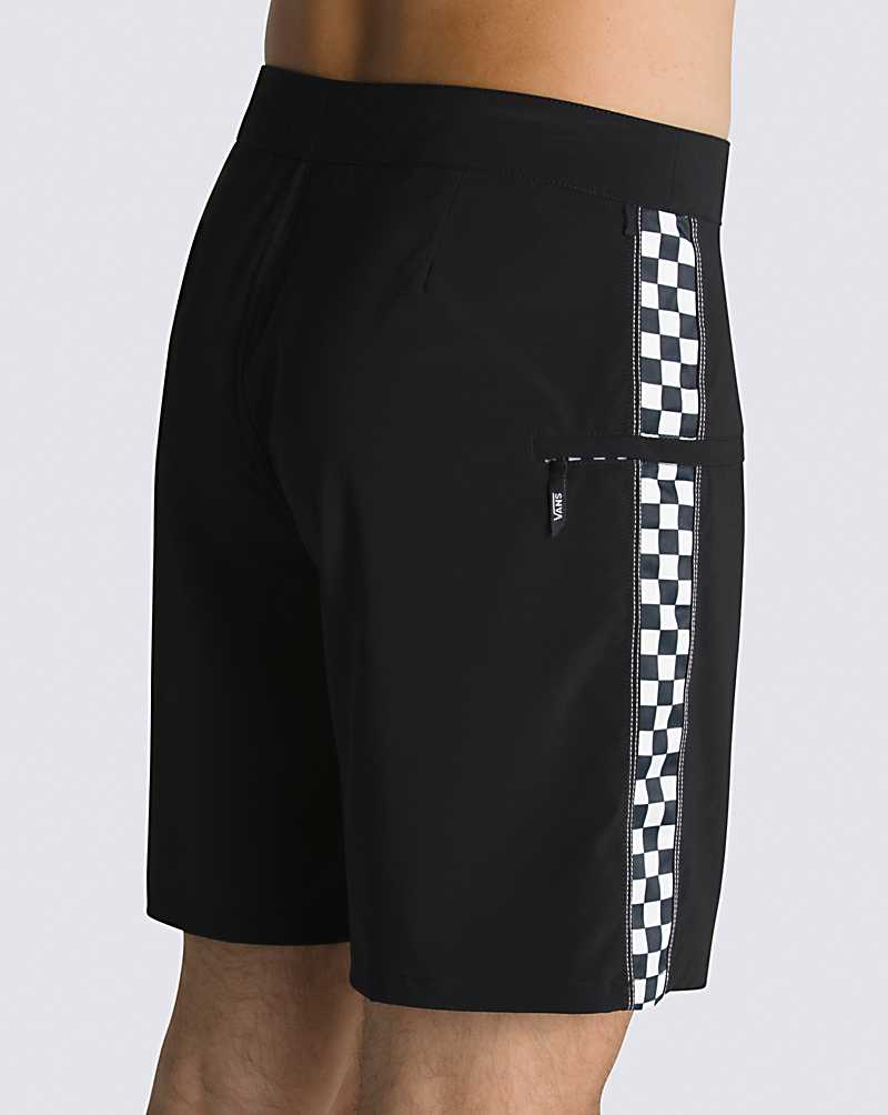 Vans The Daily Sidelines 18'' Men Boardshorts Black / White | BB1-8789