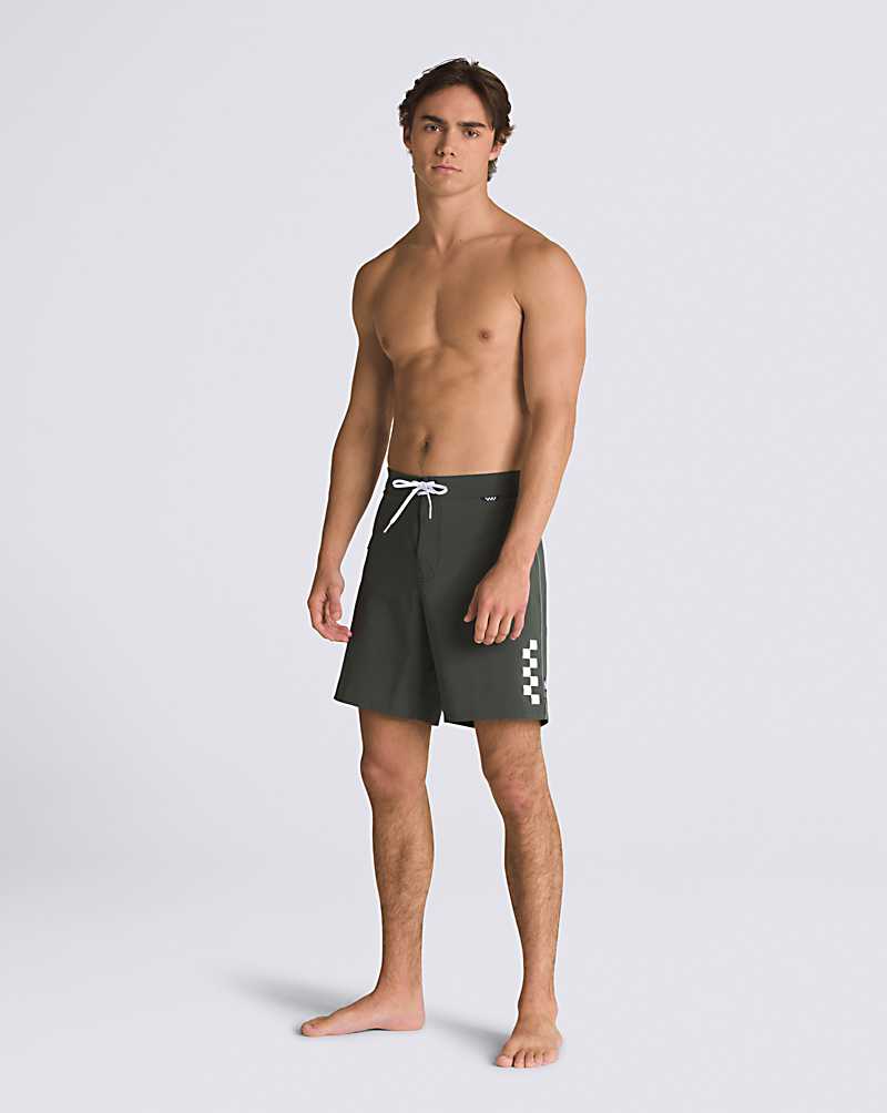 Vans The Daily Solid 18'' Men Boardshorts Deep Green | WO1-6114