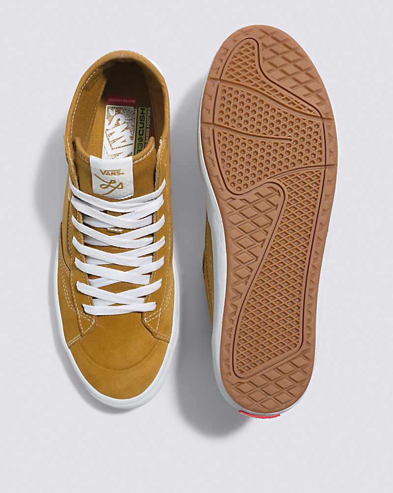 Vans The Lizzie Shoe Men High Top Sneakers Gold / White | VS1-2133