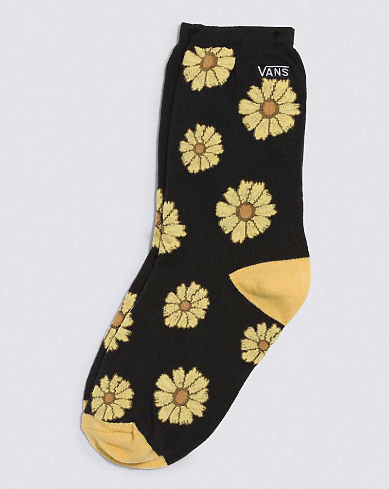 Vans Ticker Kids\' Socks Black / Yellow | YZ1-6333