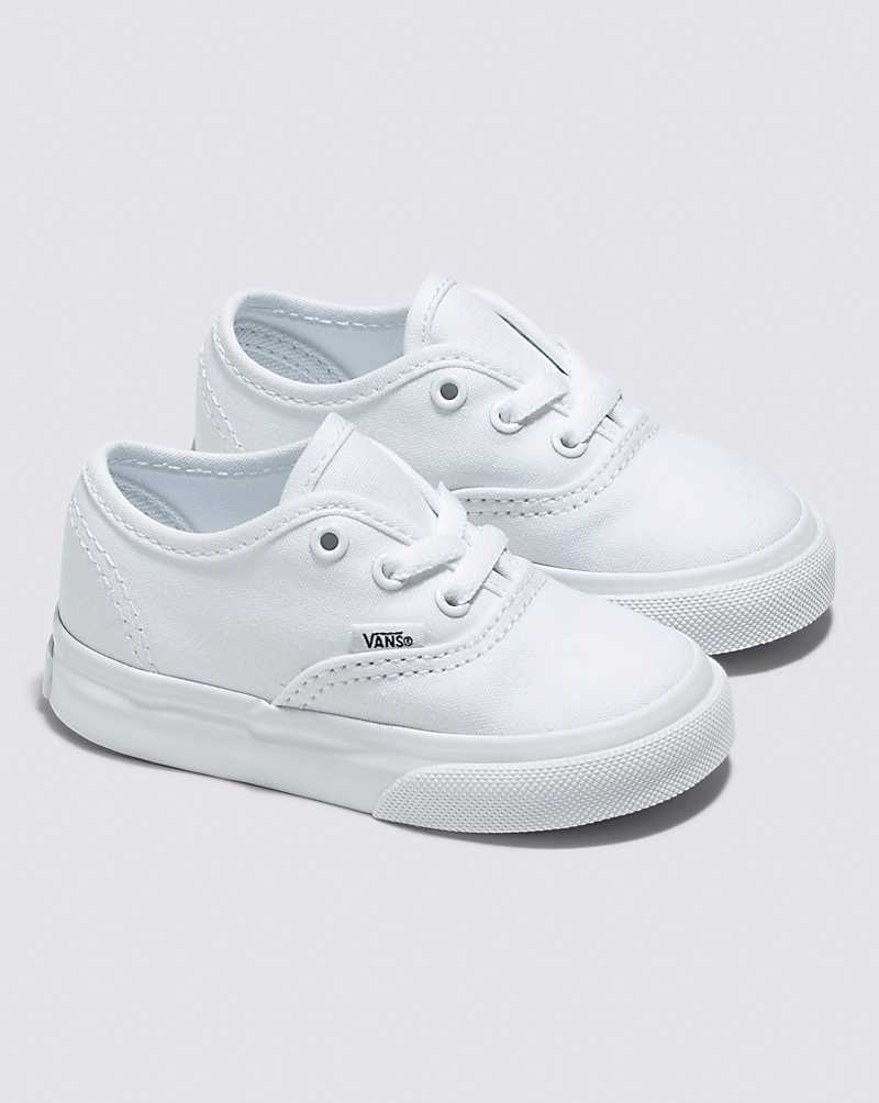 Vans Toddler Authentic Shoes Kids' Sneakers White | LQ1-9081