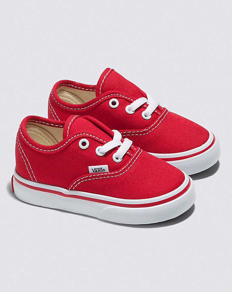 Vans Toddler Authentic Shoes Kids' Sneakers Red | UN1-4742