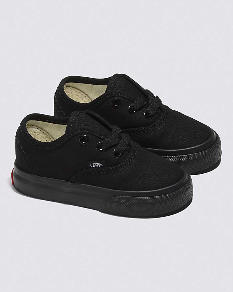 Vans Toddler Authentic Shoes Kids' Sneakers Black / Black | BH1-1780