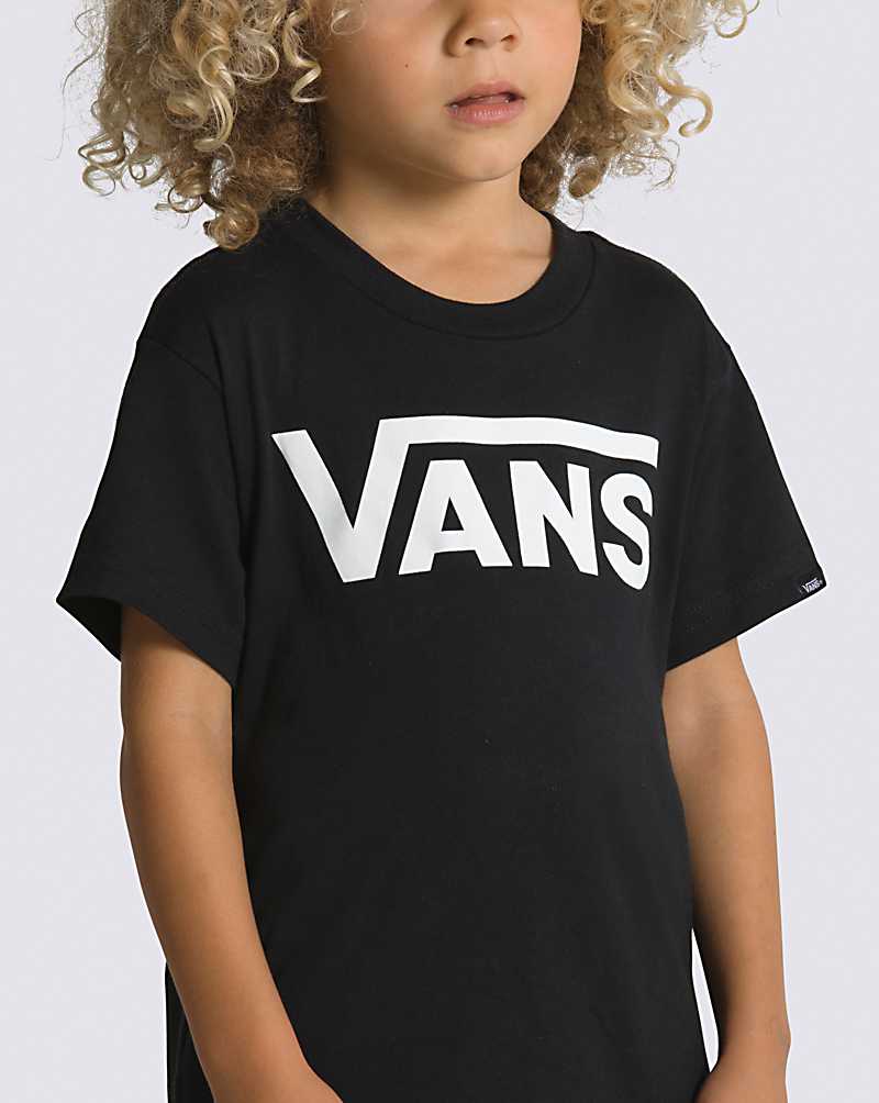 Vans Toddler Classic Kids Kids' T Shirts Black / White | BE1-5666