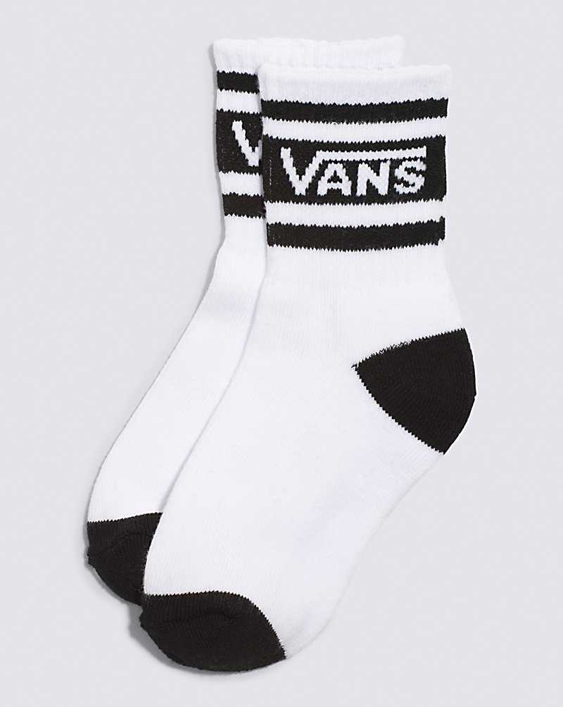 Vans Toddler Drop V 2-4Yrs 1 Pack Rox Crew Kids\' Socks White / Black | HY1-5391