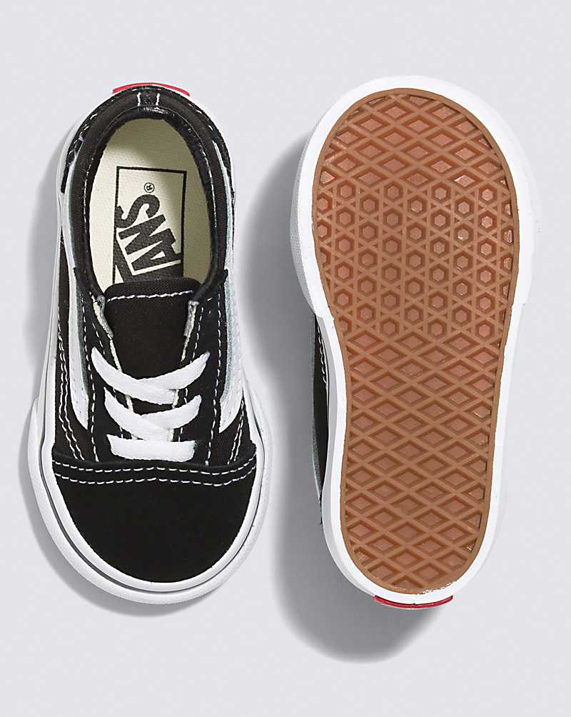 Vans Toddler Old Skool Shoe Kids' Sneakers Black / White | CZ1-0684