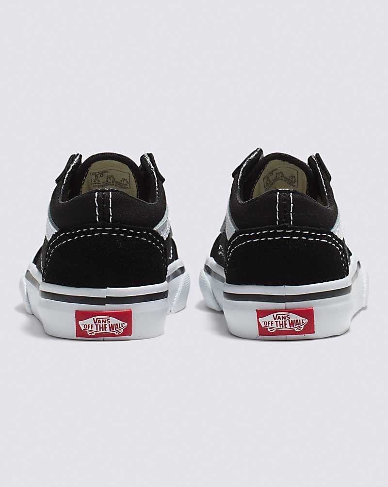 Vans Toddler Old Skool Shoe Kids' Sneakers Black / White | CZ1-0684