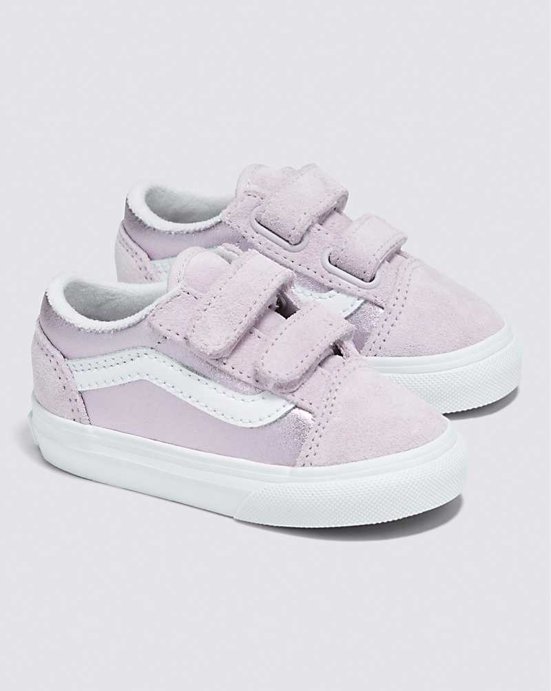 Vans Toddler Old Skool V Shoe Kids' Sneakers Purple | BB1-9248