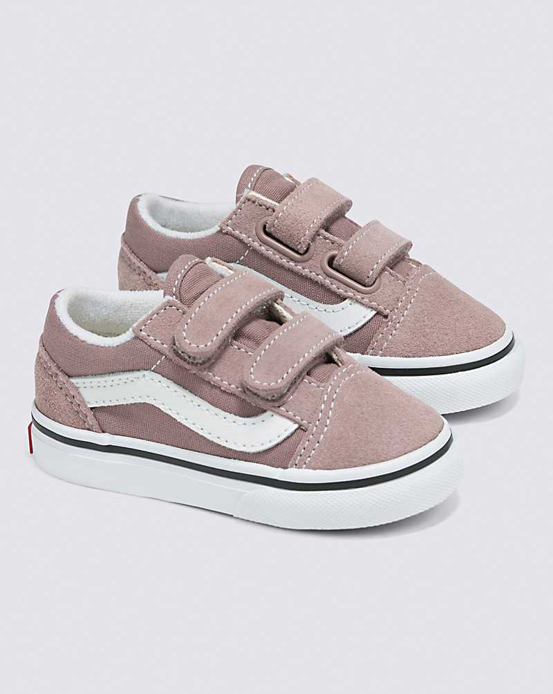 Vans Toddler Old Skool V Shoe Kids' Sneakers Light Coral | DT1-5891