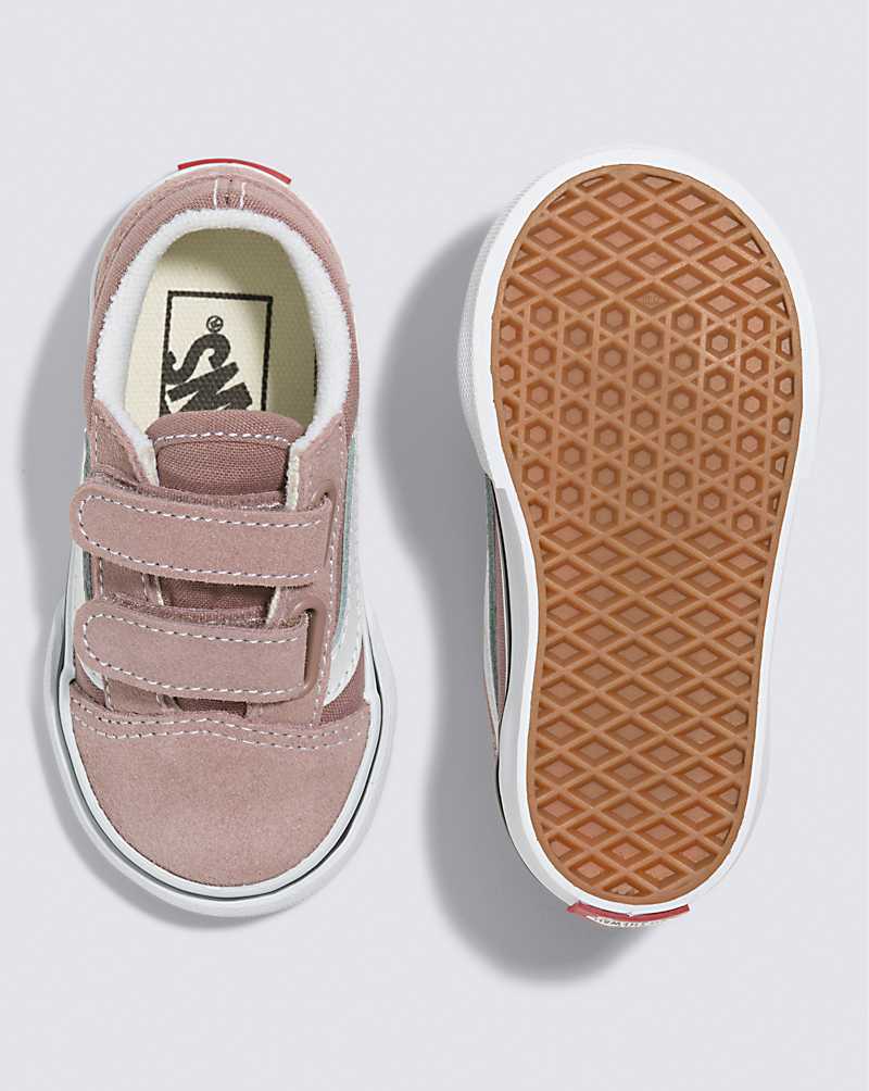 Vans Toddler Old Skool V Shoe Kids' Sneakers Light Coral | DT1-5891