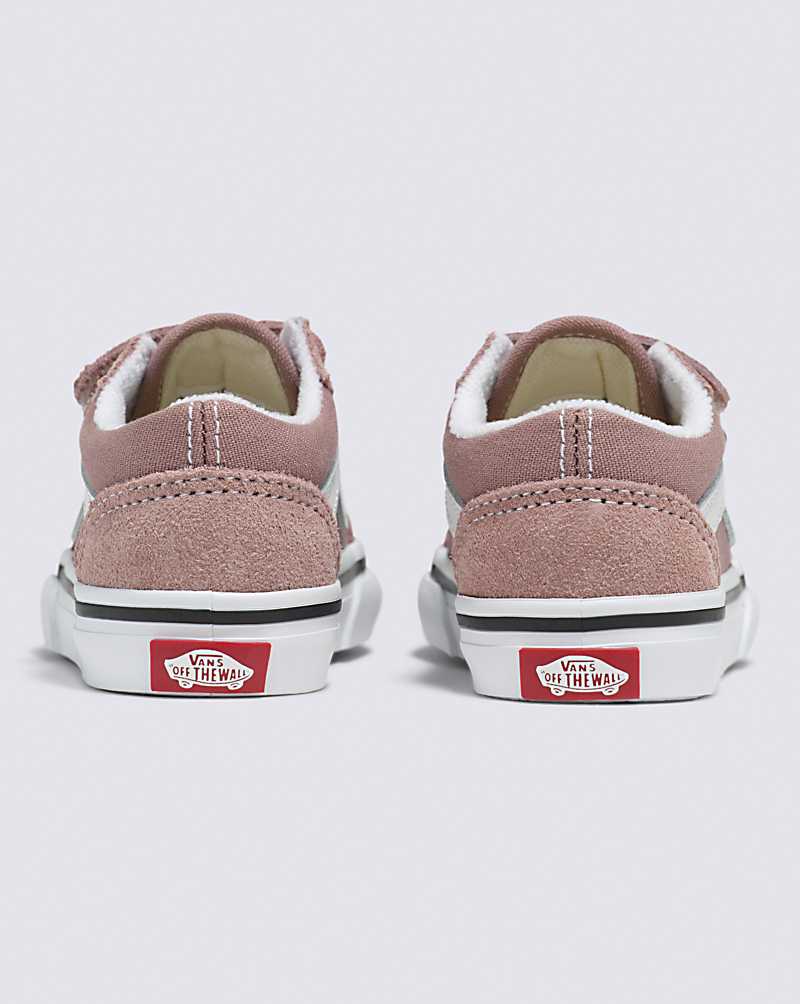 Vans Toddler Old Skool V Shoe Kids' Sneakers Light Coral | DT1-5891