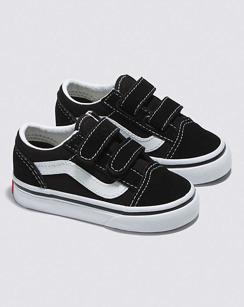 Vans Toddler Old Skool V Shoes Kids' Sneakers Black | EP1-8308