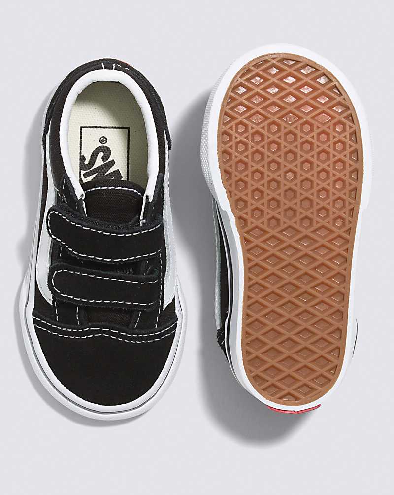 Vans Toddler Old Skool V Shoes Kids' Sneakers Black | EP1-8308