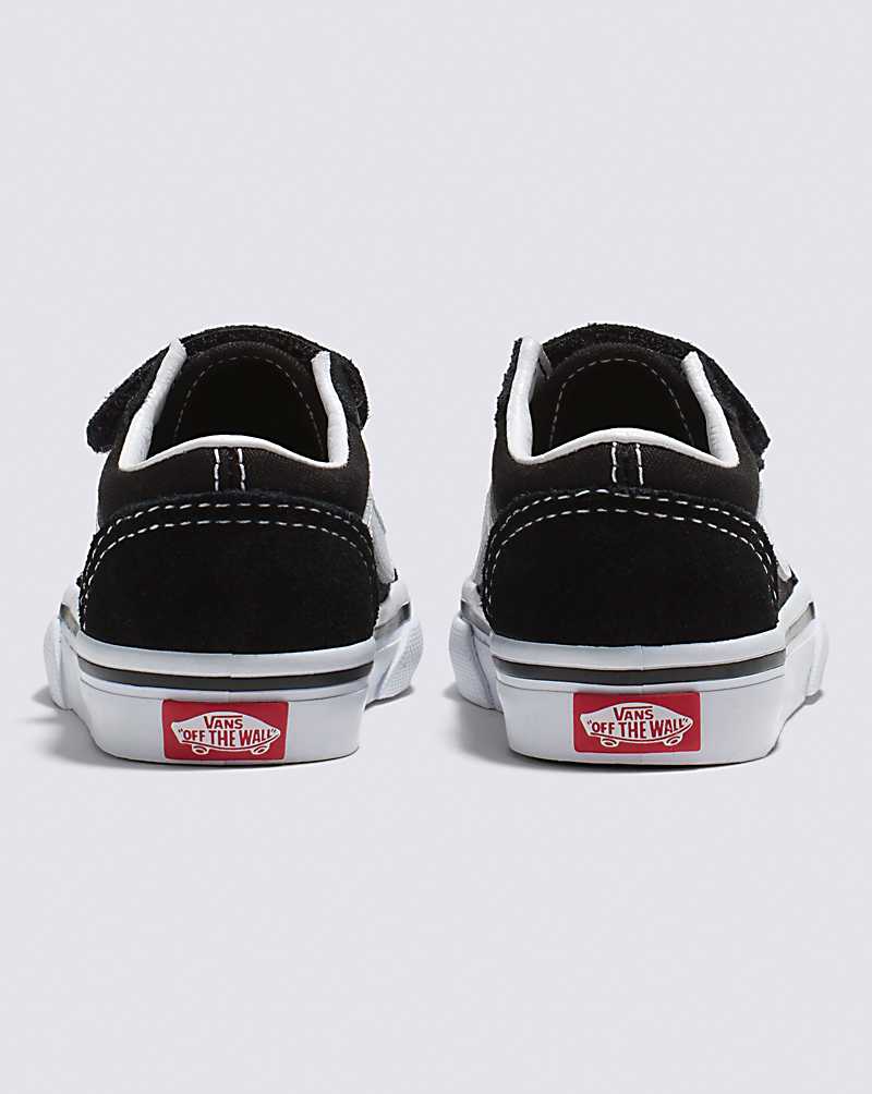 Vans Toddler Old Skool V Shoes Kids' Sneakers Black | EP1-8308