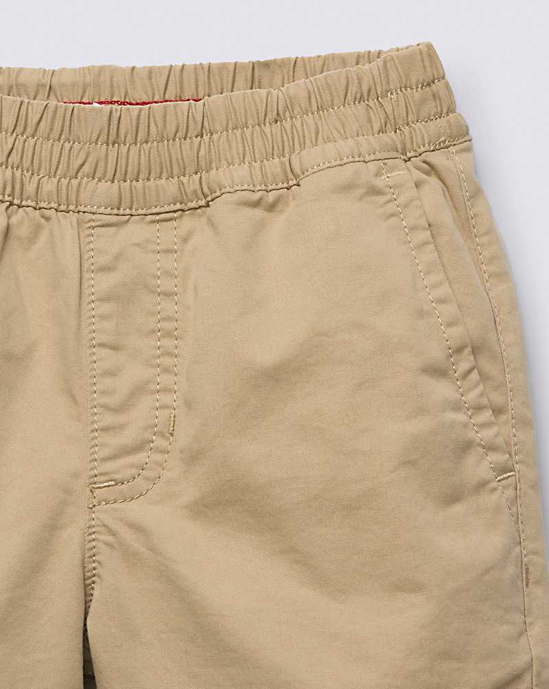 Vans Toddler Range Elastic Waist Kids' Shorts Khaki | BD1-5685