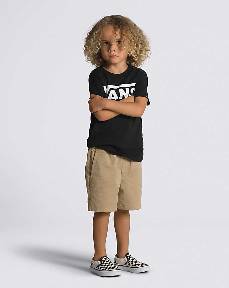 Vans Toddler Range Elastic Waist Kids\' Shorts Khaki | BD1-5685