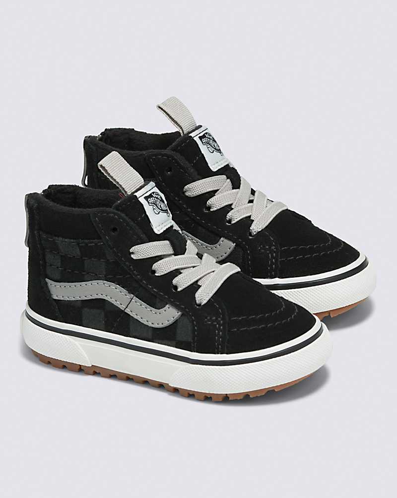 Vans Toddler Sk8-Hi Zip MTE-1 Shoe Kids' High Top Sneakers Black | RN1-0771