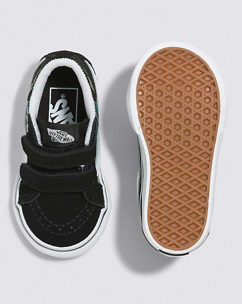 Vans Toddler Sk8-Mid Reissue V Shoe Kids' Sneakers Black / Multicolor | ZV1-1875