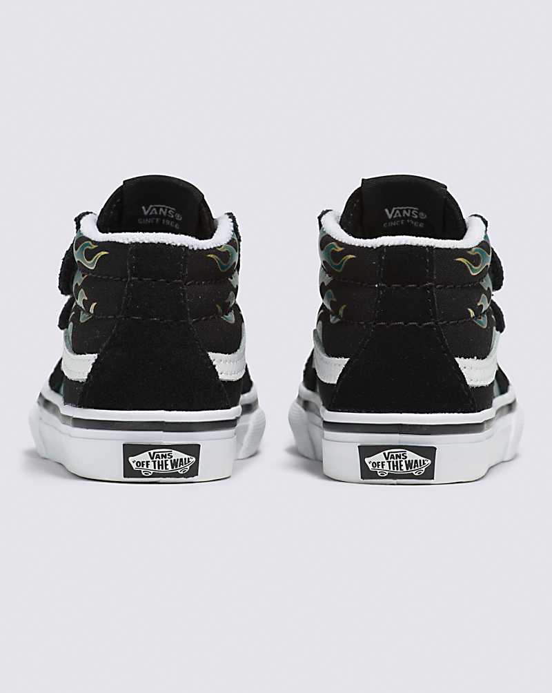 Vans Toddler Sk8-Mid Reissue V Shoe Kids' Sneakers Black / Multicolor | ZV1-1875