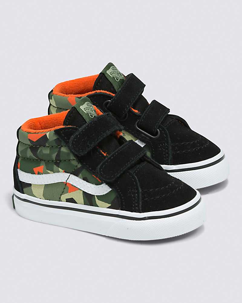 Vans Toddler Sk8-Mid Reissue V Shoe Kids' Sneakers Camo Black / Multicolor | OU1-0690