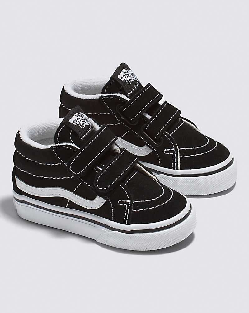 Vans Toddler Sk8-Mid Reissue V Shoe Kids' Sneakers Black / White | OR1-8505