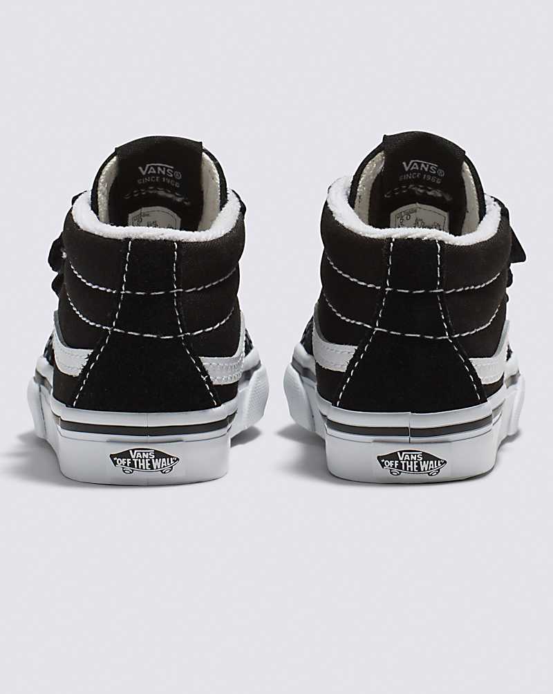 Vans Toddler Sk8-Mid Reissue V Shoe Kids' Sneakers Black / White | OR1-8505