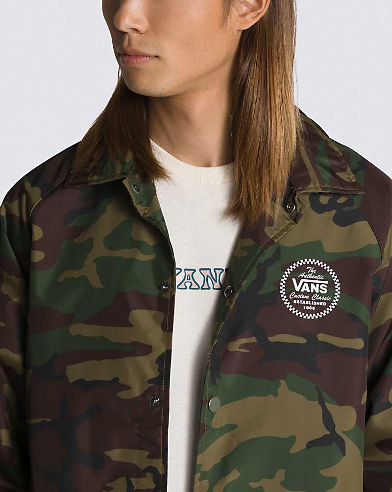 Vans Torrey Windbreaker Jacket Men Jackets Camo | YF1-0835