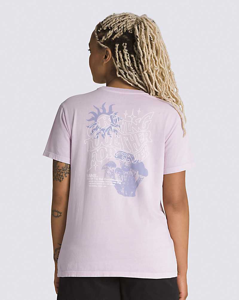 Vans Unity Root Boyfriend Women T Shirts Purple | UT1-8350