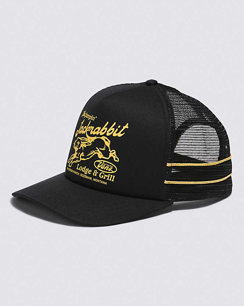 Vans Vanimal Curved Bill Trucker Men Hats Black | QI1-8187