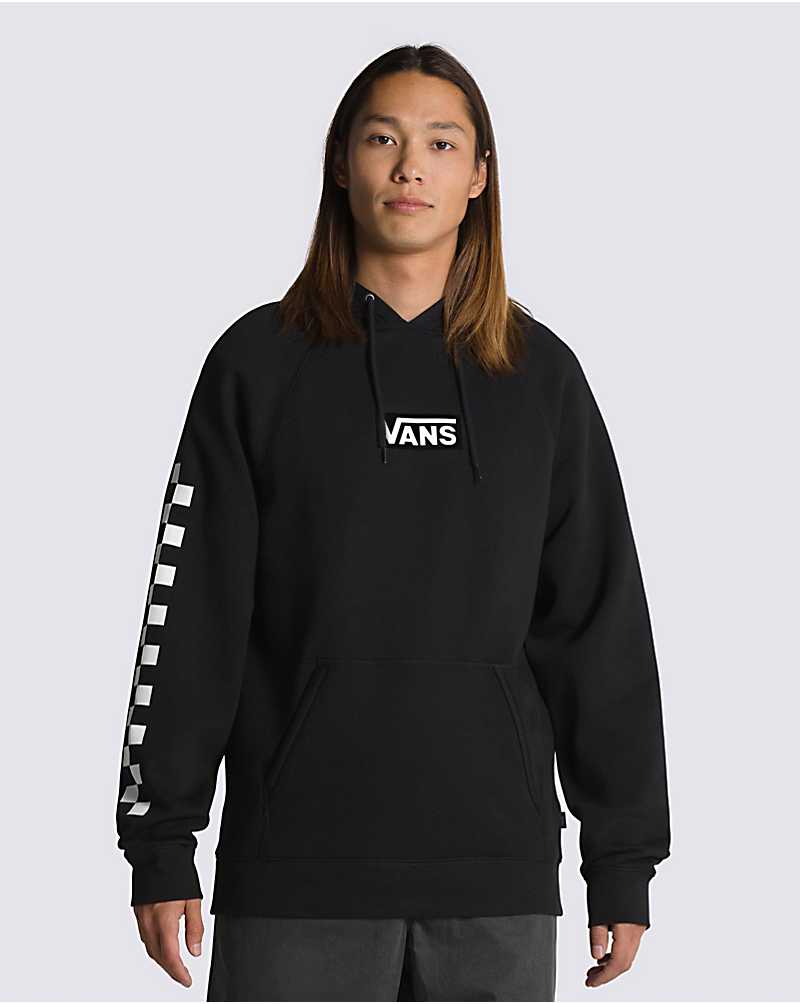 Vans Versa Checkerboard Men Hoodie Black | ZN1-5680