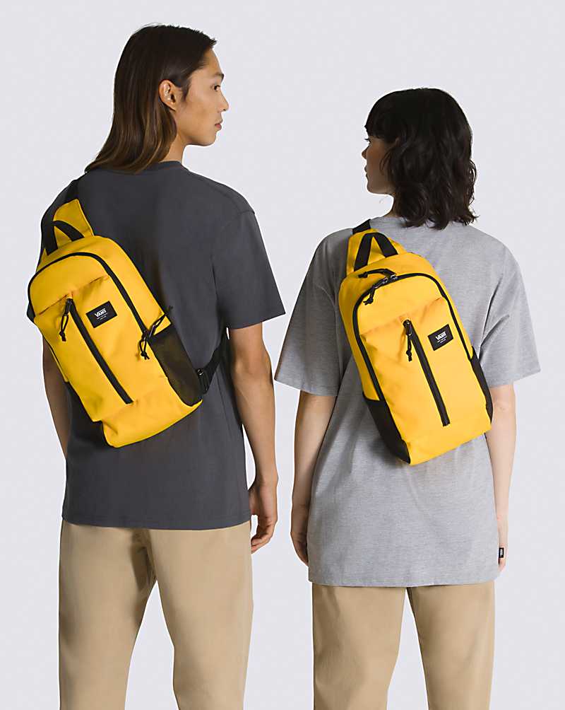 Vans Warp Sling Bag Men Bags Gold | DQ1-9413