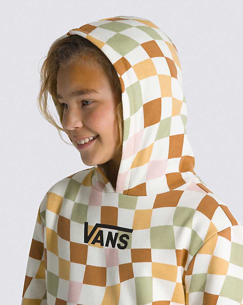 Vans Wavy Check Pullover Kids' Hoodie Multicolor | YE1-4727