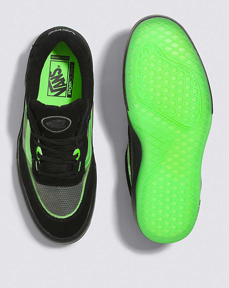 Vans Wayvee Glow Skulls Men Casual Shoes Green / Black | SK1-5990