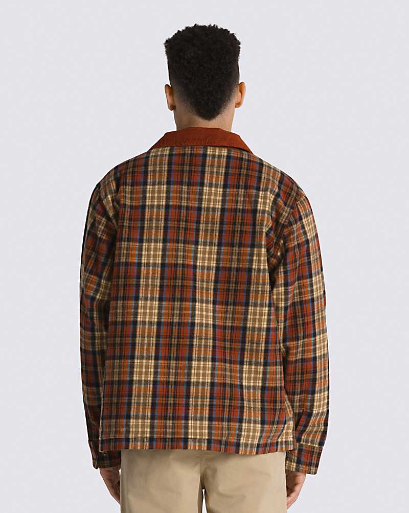 Vans Whitney Plaid Jacket Men Jackets Multicolor | VW1-9148