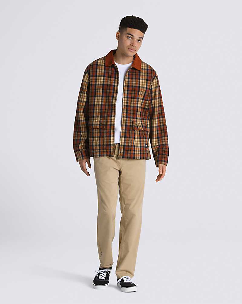 Vans Whitney Plaid Jacket Men Jackets Multicolor | VW1-9148