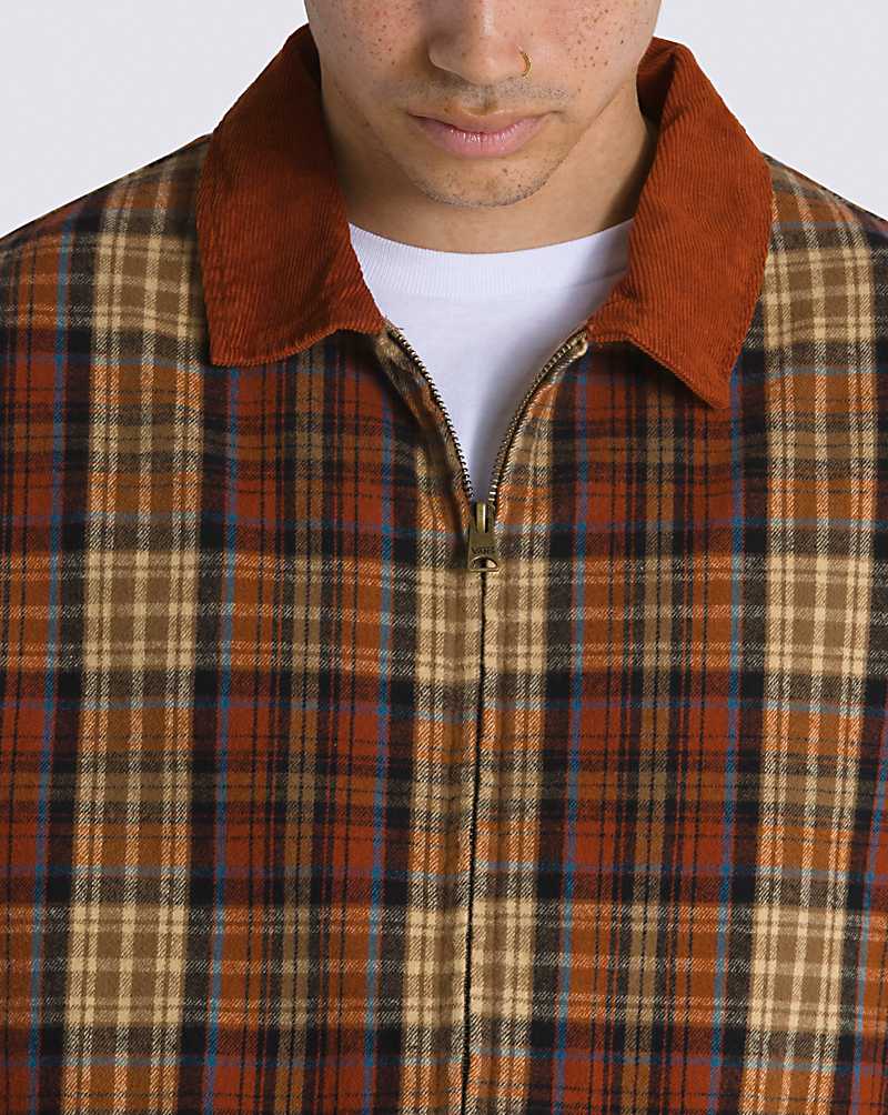 Vans Whitney Plaid Jacket Men Jackets Multicolor | VW1-9148