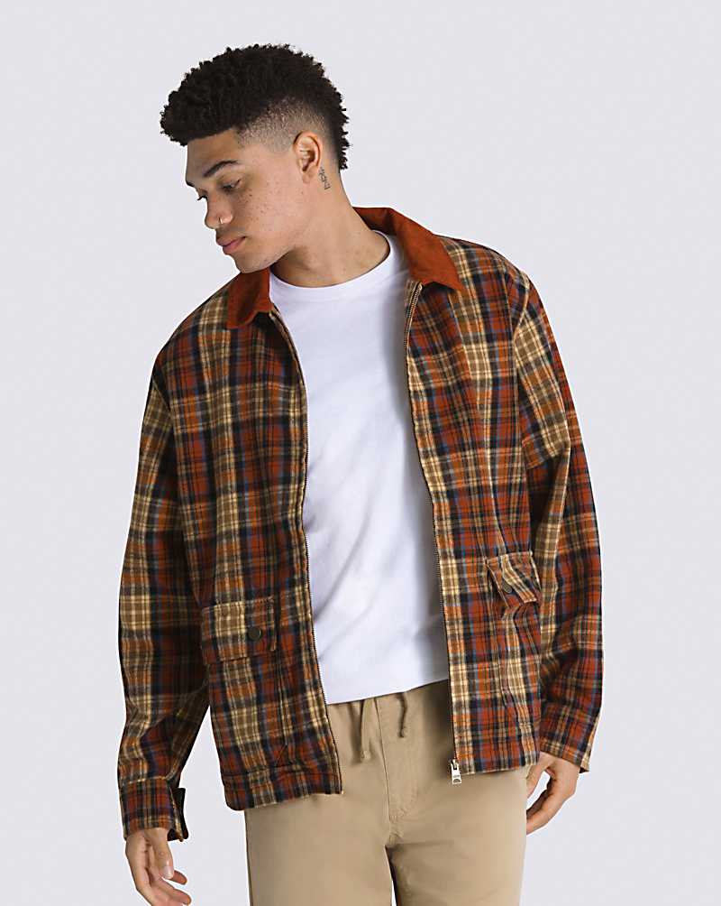 Vans Whitney Plaid Jacket Men Jackets Multicolor | VW1-9148