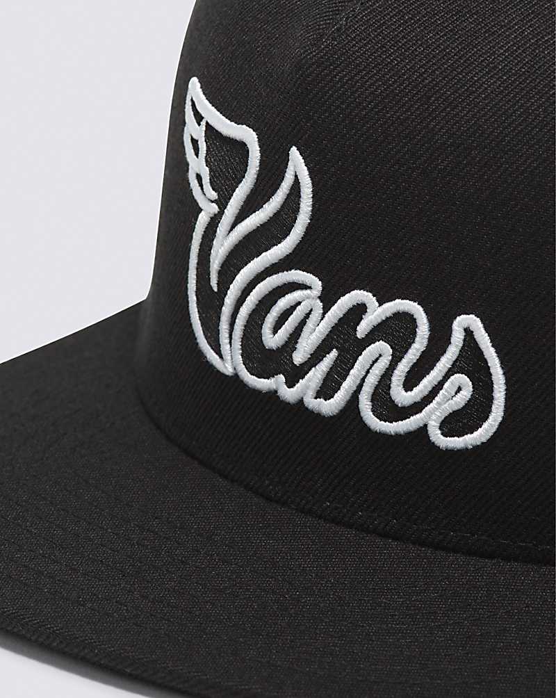 Vans Wing Snapback Men Hats Black | MJ1-4057