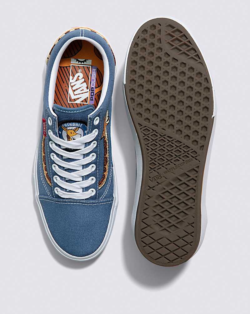 Vans X Fairdale BMX Old Skool Shoe Women Sneakers Blue / White | NV1-5088