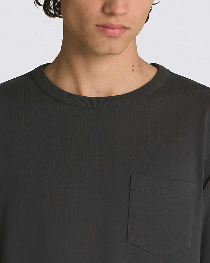 Vans X Pilgrim Long Sleeve Men Shirts Black | FZ1-6470